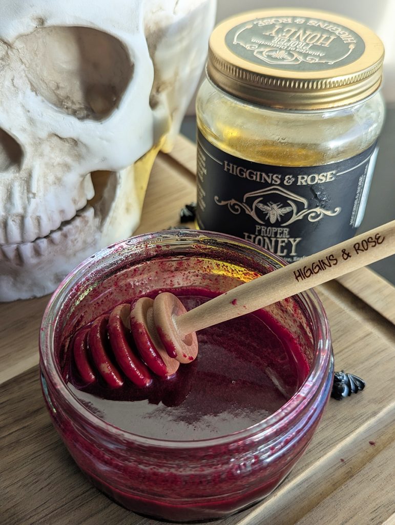 Natural edible fake blood